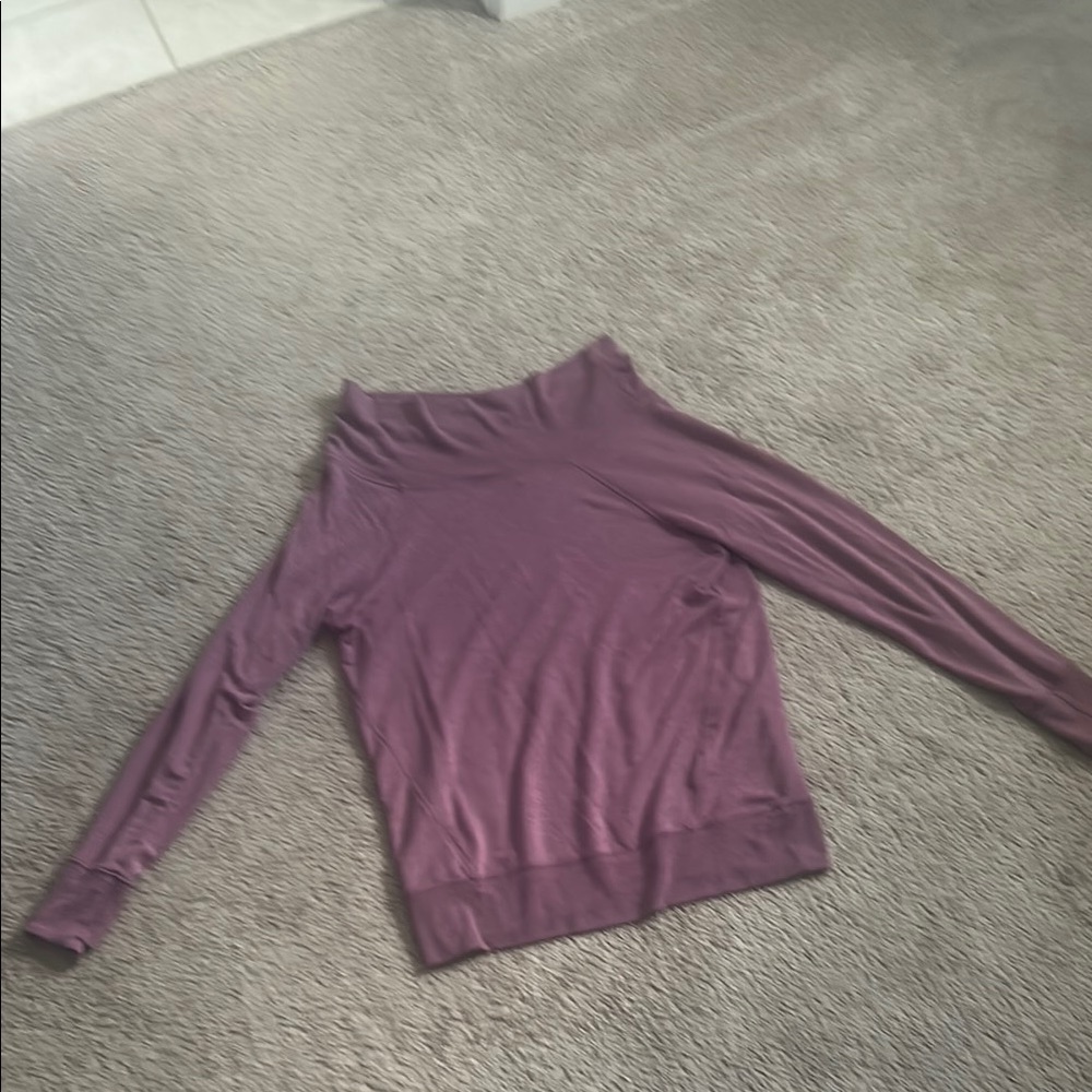 Athleta Mauve Long Sleeve Top